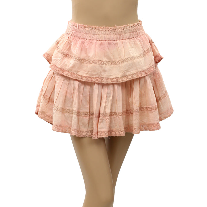Loveshackfancy Ruffle Girls Mini Skirt