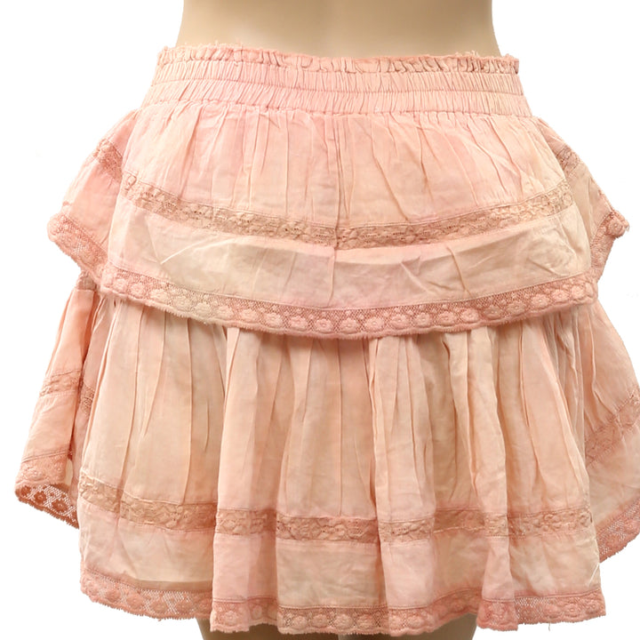 Loveshackfancy Ruffle Girls Mini Skirt