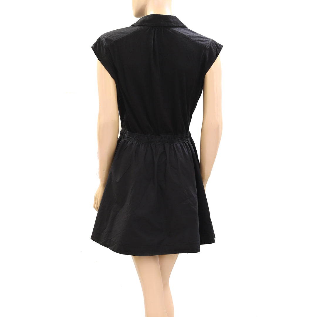 anthropologie little black dress By Anthropologie Short-Sleeve Cutout Mini Dress – White Chocolate Couture