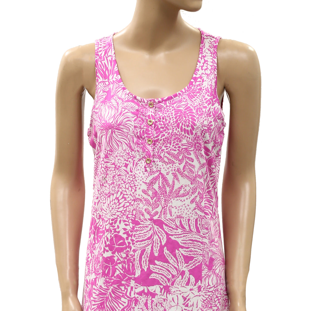 Lilly Pulitzer Lela Henley Tank Midi Dress