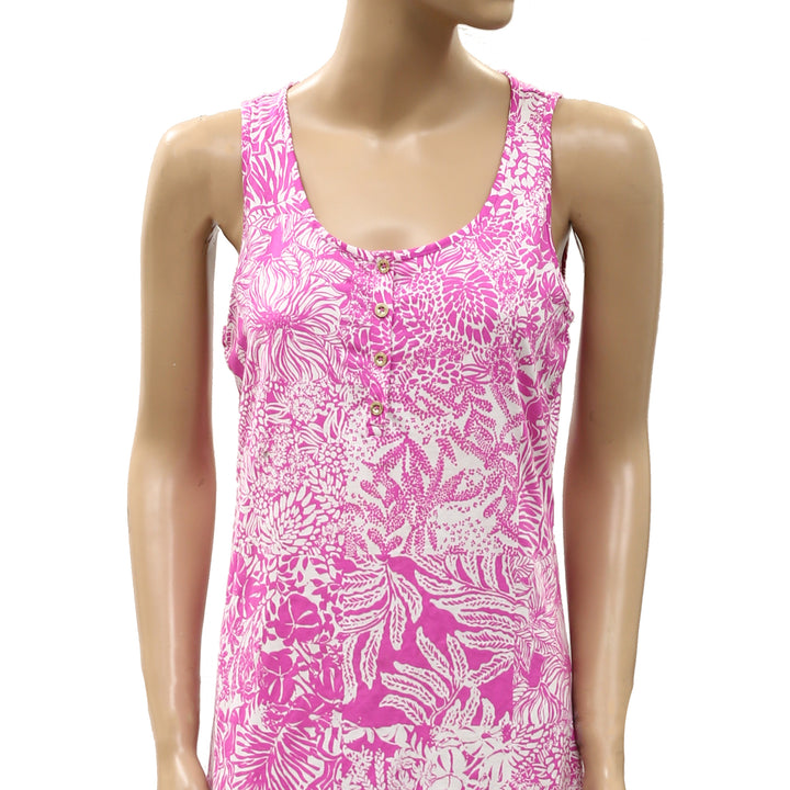 Lilly Pulitzer Lela Henley Tank Midi Dress