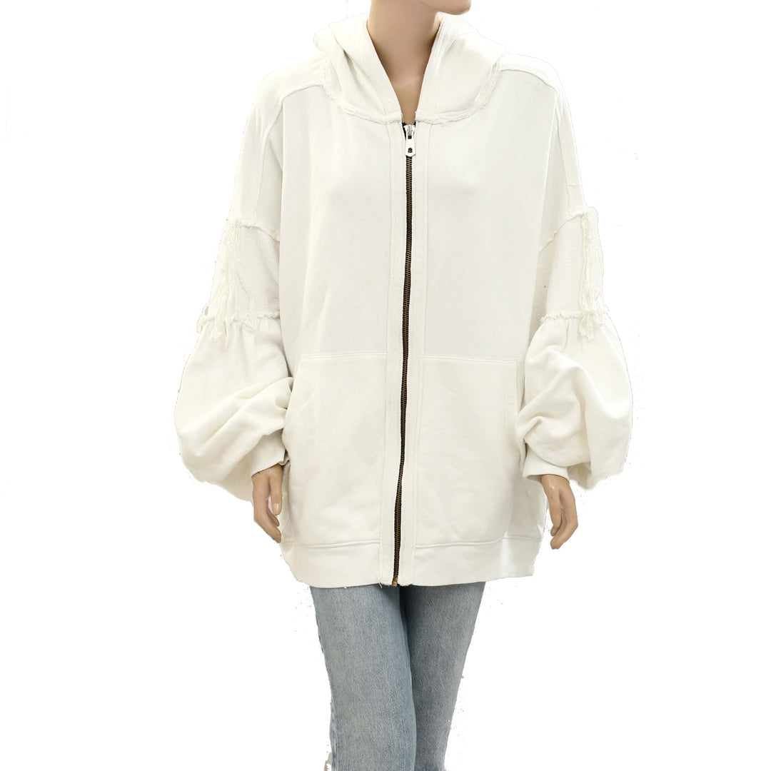 Free People Bow Girl Sweatshirt Top