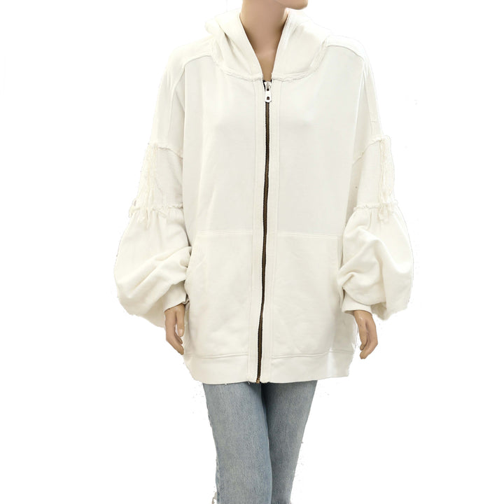 Free People Bow Girl Sweatshirt Top