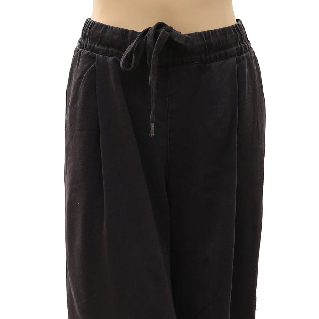 Free People Women's Wide-Leg Drawstring Trouser Pants