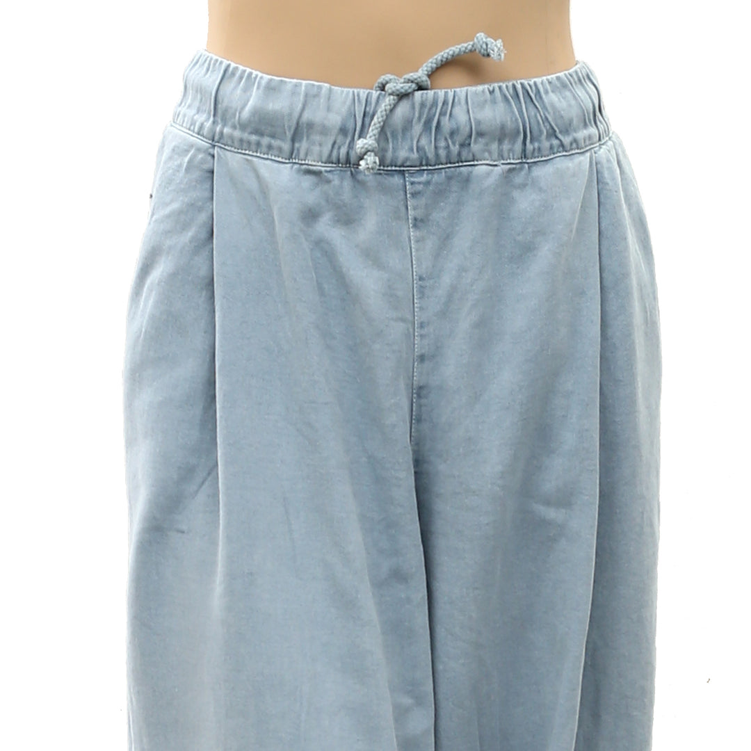 Free People Women's Wide-Leg Drawstring Trouser Pants