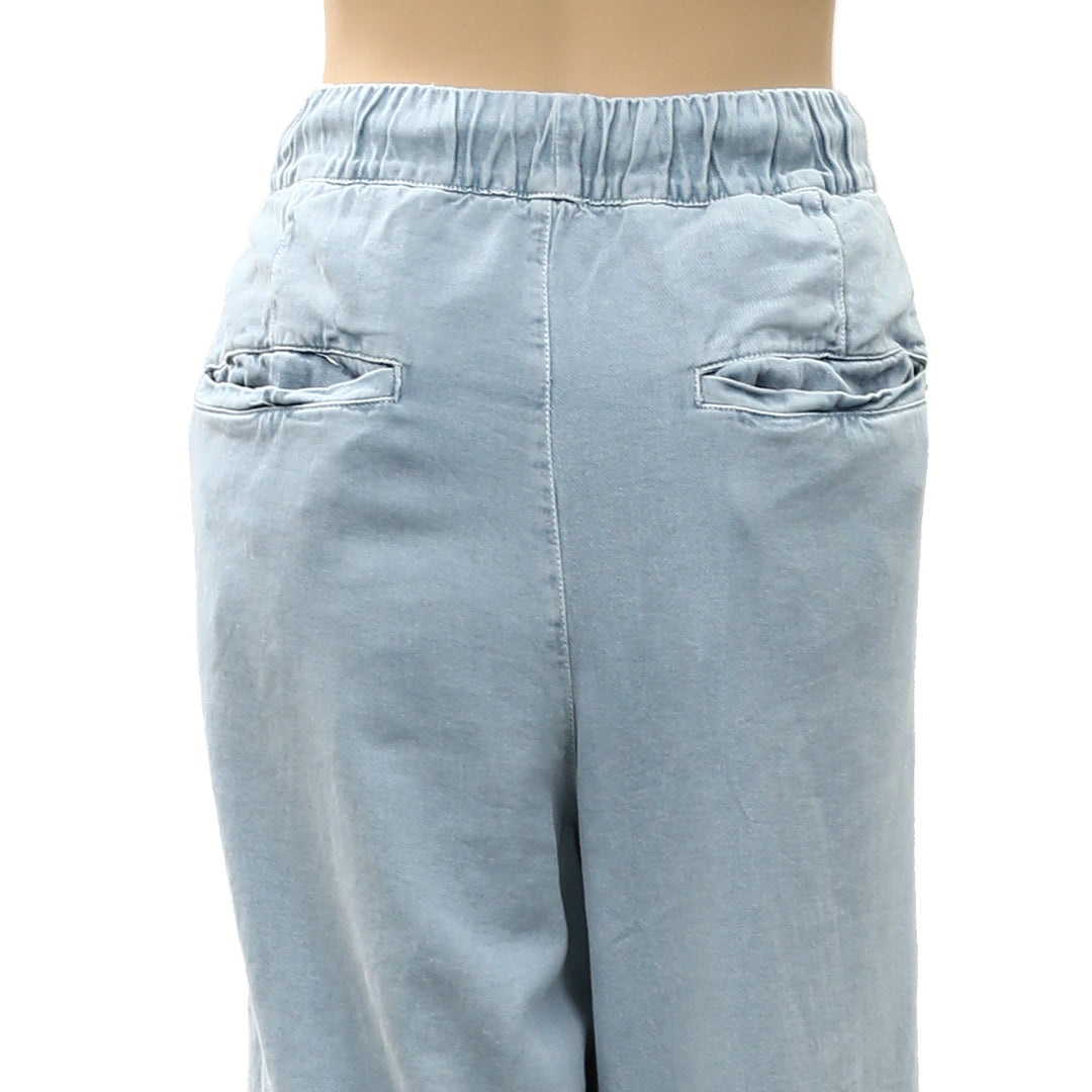 Free People Women's Wide-Leg Drawstring Trouser Pants