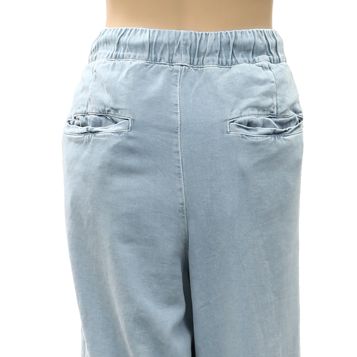 Free People Women's Wide-Leg Drawstring Trouser Pants