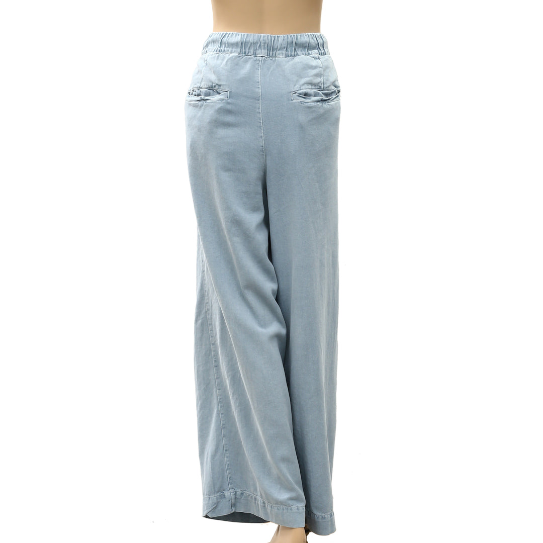 Free People Women's Wide-Leg Drawstring Trouser Pants