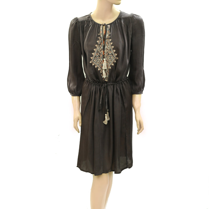 Odd Molly Anthropologie Embroidered Mini Dress