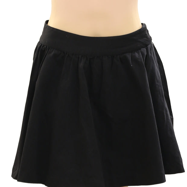 Posse Solid Black Mini Skirt