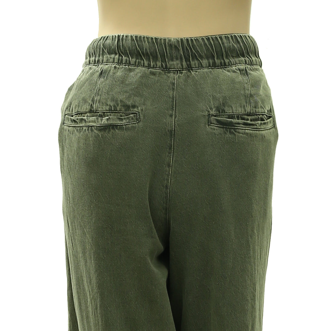 Free People Women's Wide-Leg Drawstring Trouser Pants