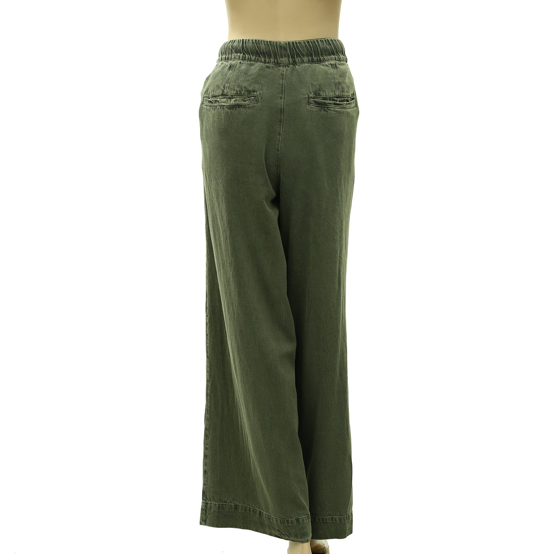Free People Women's Wide-Leg Drawstring Trouser Pants