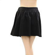 Posse Solid Black Mini Skirt