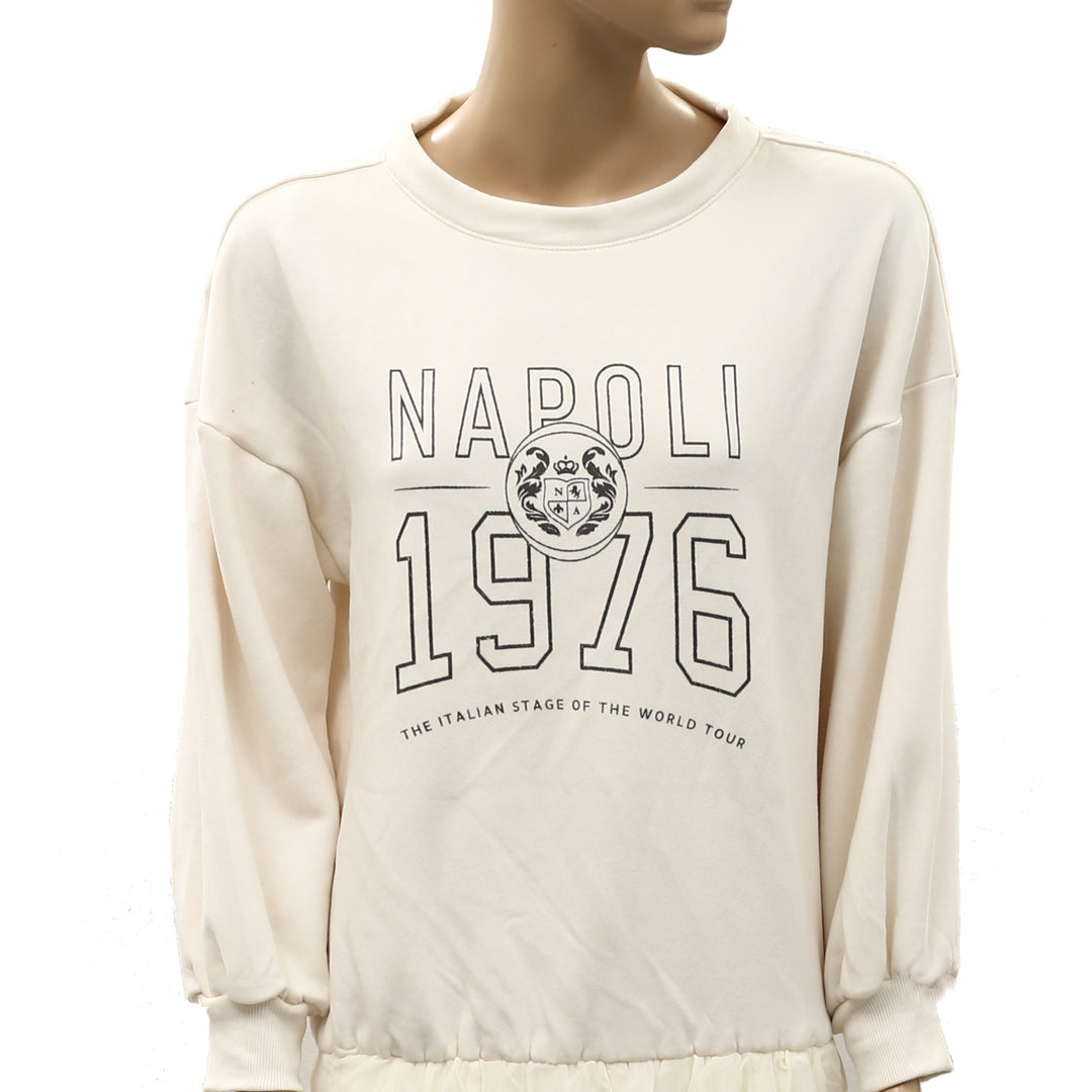 By Anthropologie Pilcro Sweatshirt Twofer Mini Dress