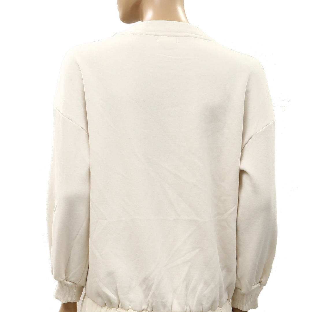 By Anthropologie Pilcro Sweatshirt Twofer Mini Dress