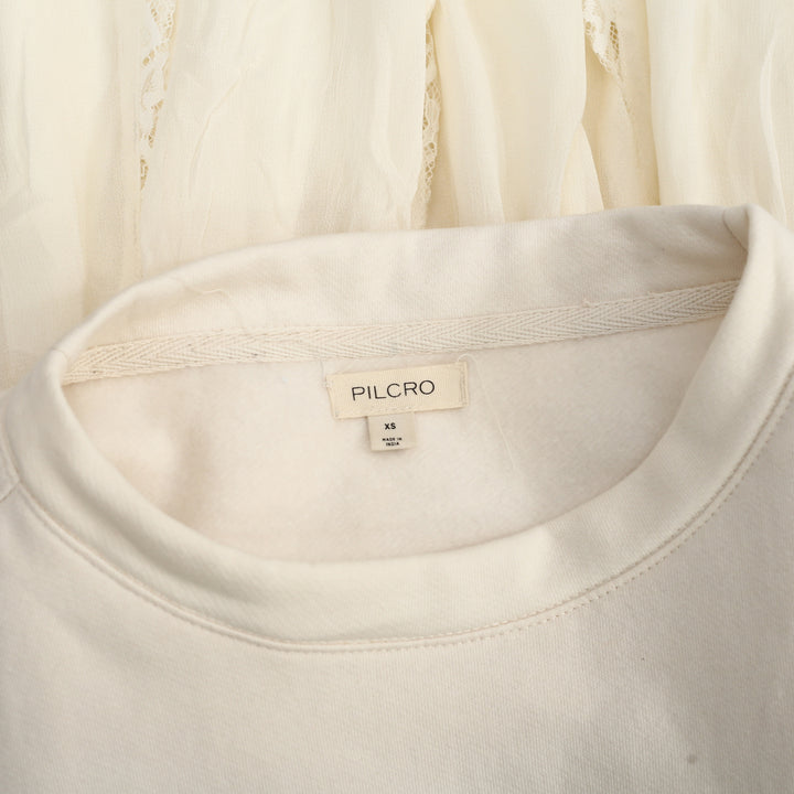By Anthropologie Pilcro Sweatshirt Twofer Mini Dress