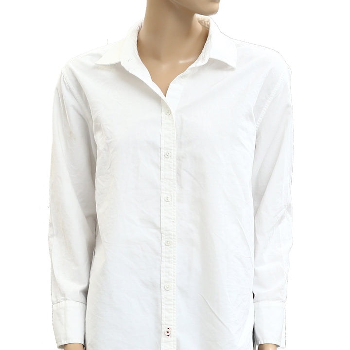 Voyageur By Mersea Brontë Relaxed Button Up Shirt Tunic Top