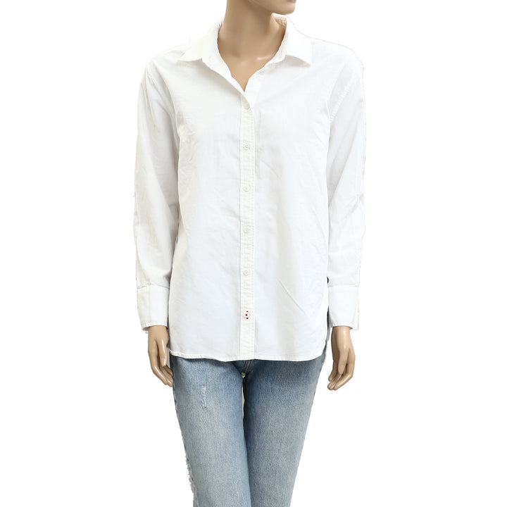 Voyageur By Mersea Brontë Relaxed Button Up Shirt Tunic Top