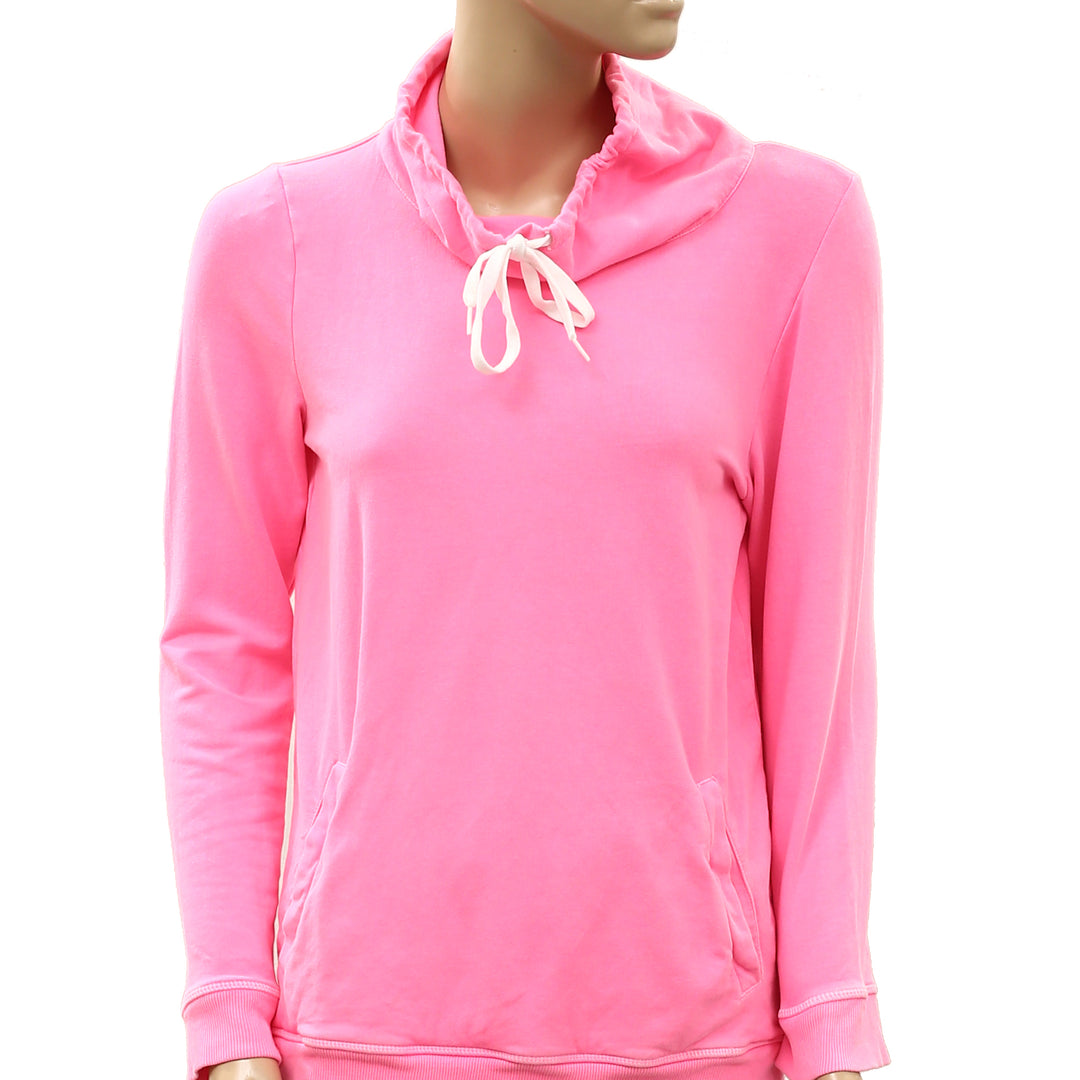 Talbots Funnel Neck Pullover Ribbed Sweatshirt Top
