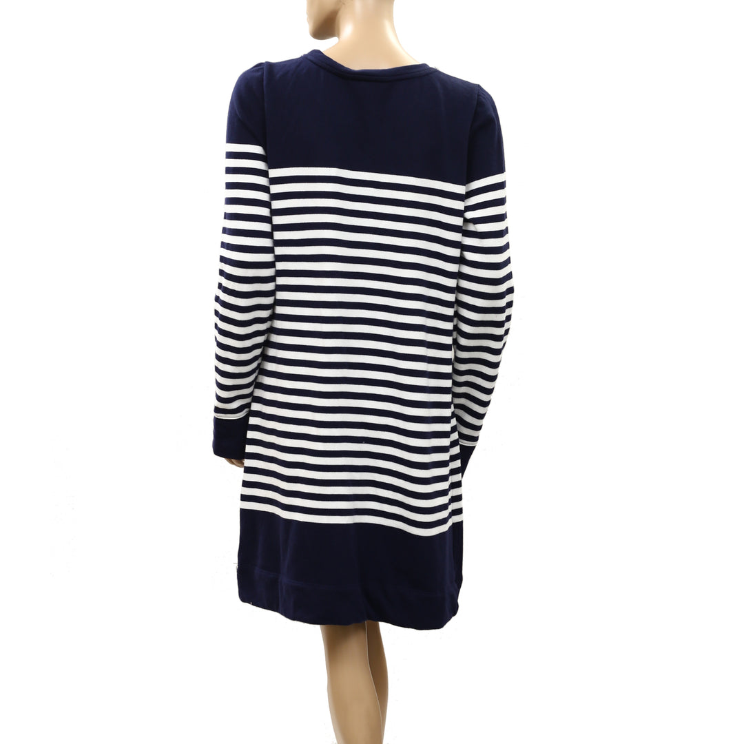 blue and white lilly pulitzer dress Womens Dresses Kennedy Long Sleeve Shift in True Navy, Size M Imported. Lilly Pulitzer X Saint James