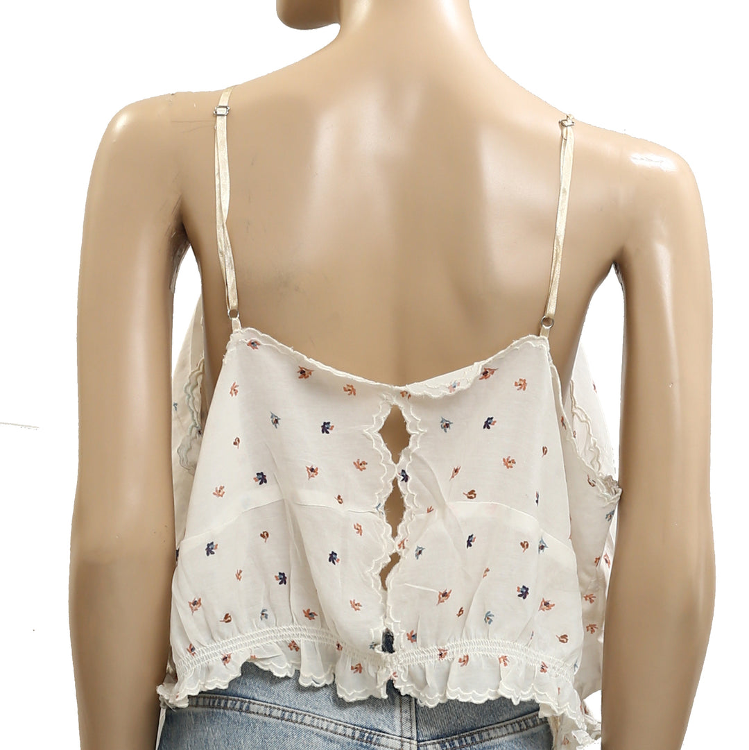 By Anthropologie Handkerchief Crop Tank Top