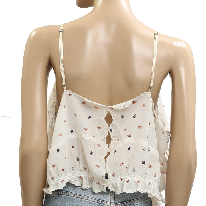 By Anthropologie Handkerchief Crop Tank Top