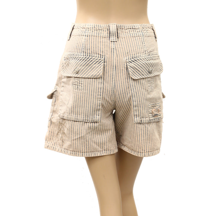 Free People We The Free Day Dreamer Railroad Cargo Shorts