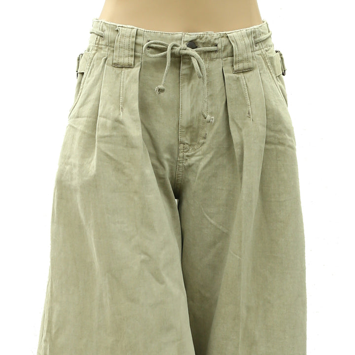 Free People Julien Wide-Leg Chino Trouser Pants