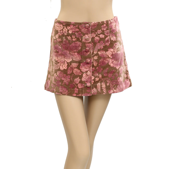 Free people After Party Printed Mini Skirt