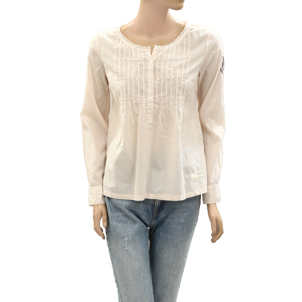 Odd Molly Anthropologie Floral Embroidered Bouse Top