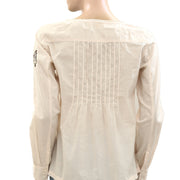 Odd Molly Anthropologie Floral Embroidered Bouse Top