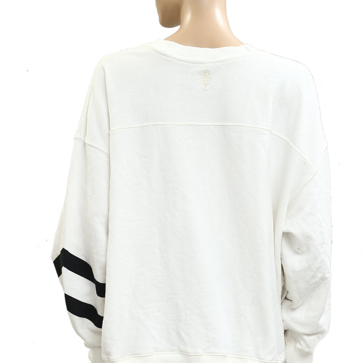 Free People FP Movement All Star Buti Logo Pullover Sweatshirt Top