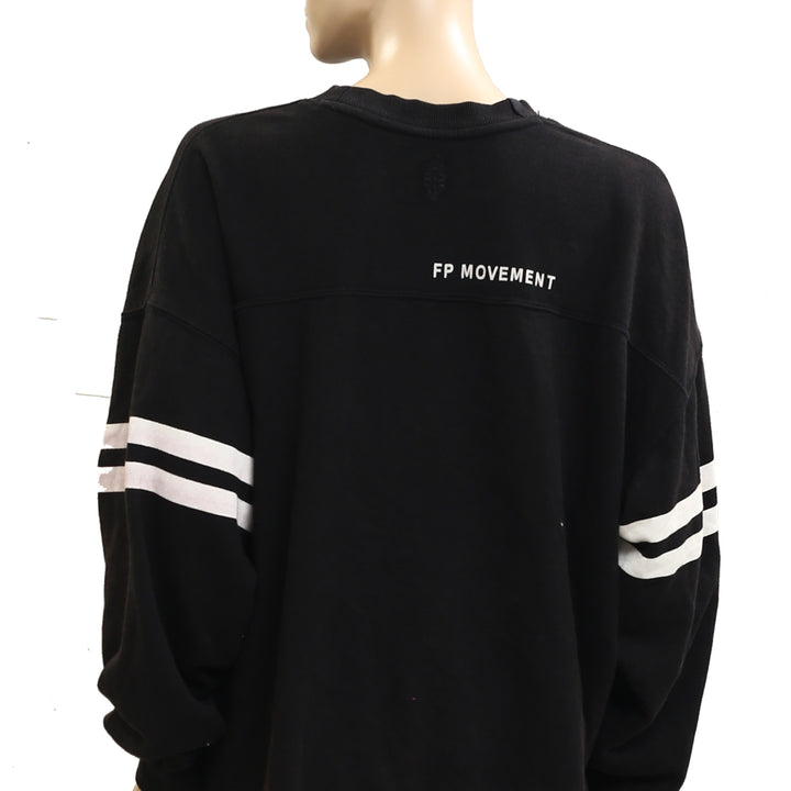 Free People FP Movement All Star Buti Logo Pullover Sweatshirt Top