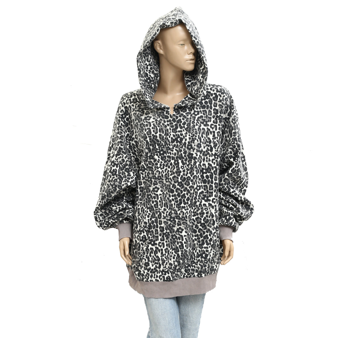 Free People We The Free It's A Vibe Print Hoodie Top