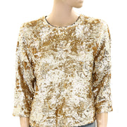 Frances Valentine Taylor Sequin Blouse Top