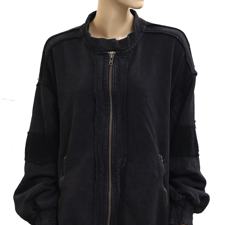 Free People Lou Moto Zip Jacket Top