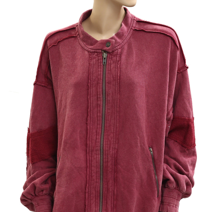 Free People Lou Moto Zip Jacket Top