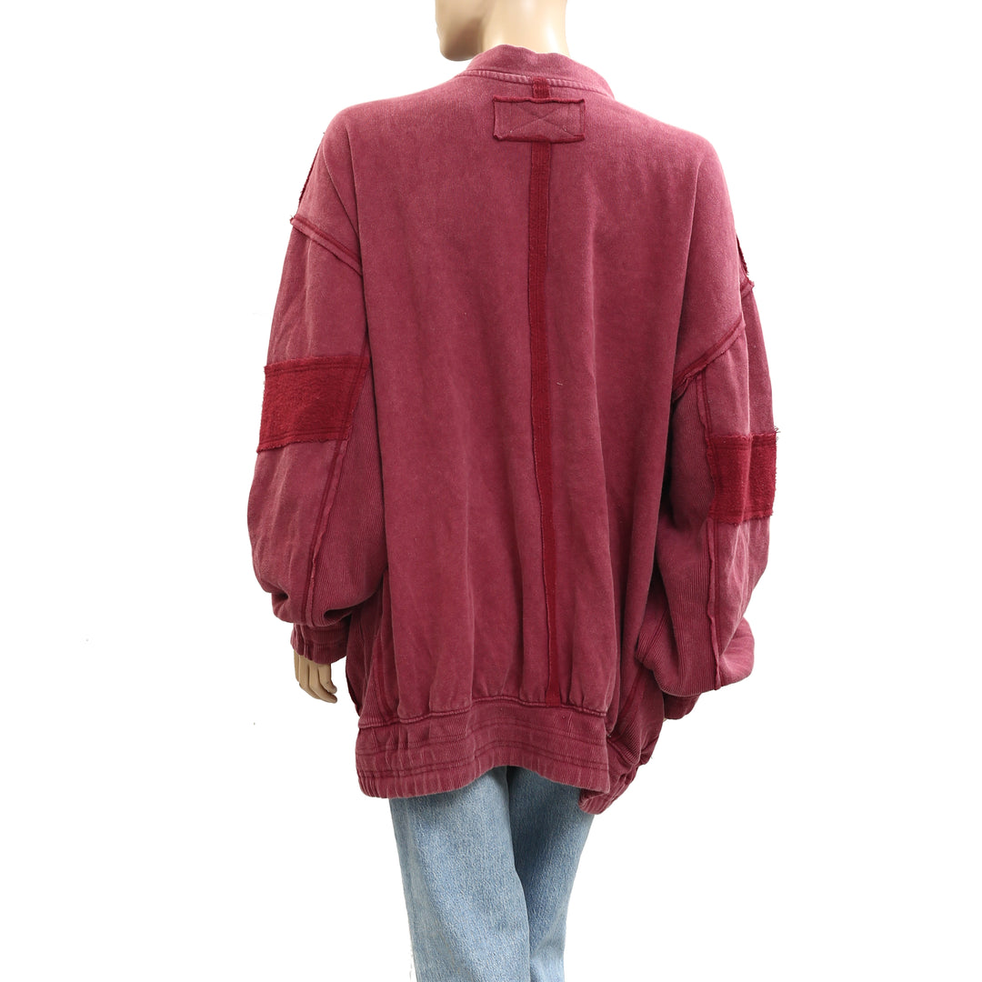 Free People Lou Moto Zip Jacket Top