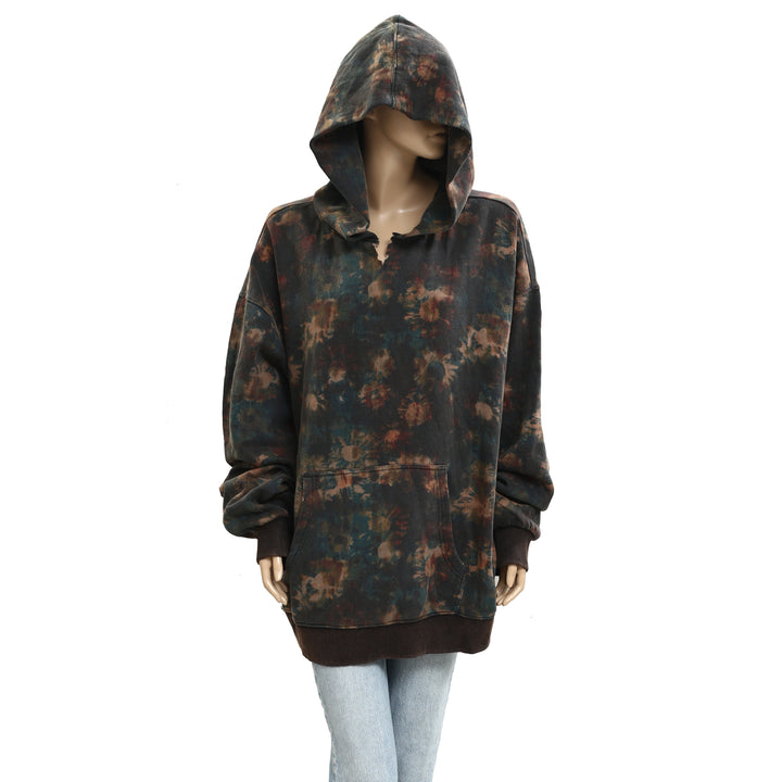 Free People We The Free It's A Vibe Print Hoodie Top