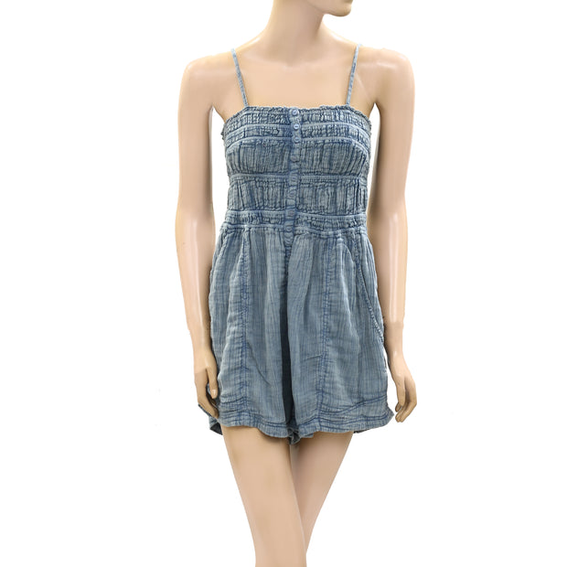 Free People FP One Washed Sammi Romper Dress