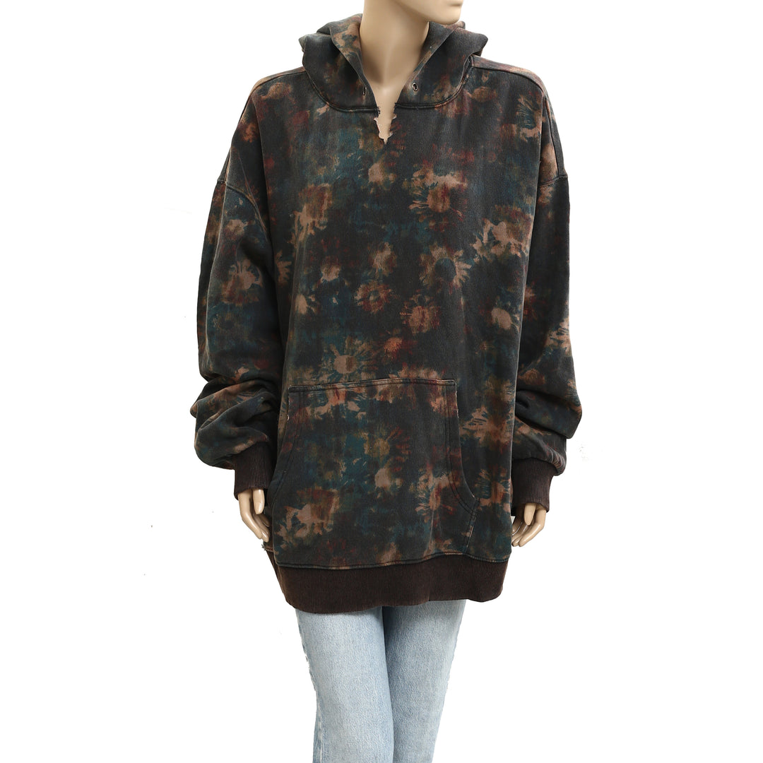 Free People We The Free It's A Vibe Print Hoodie Top