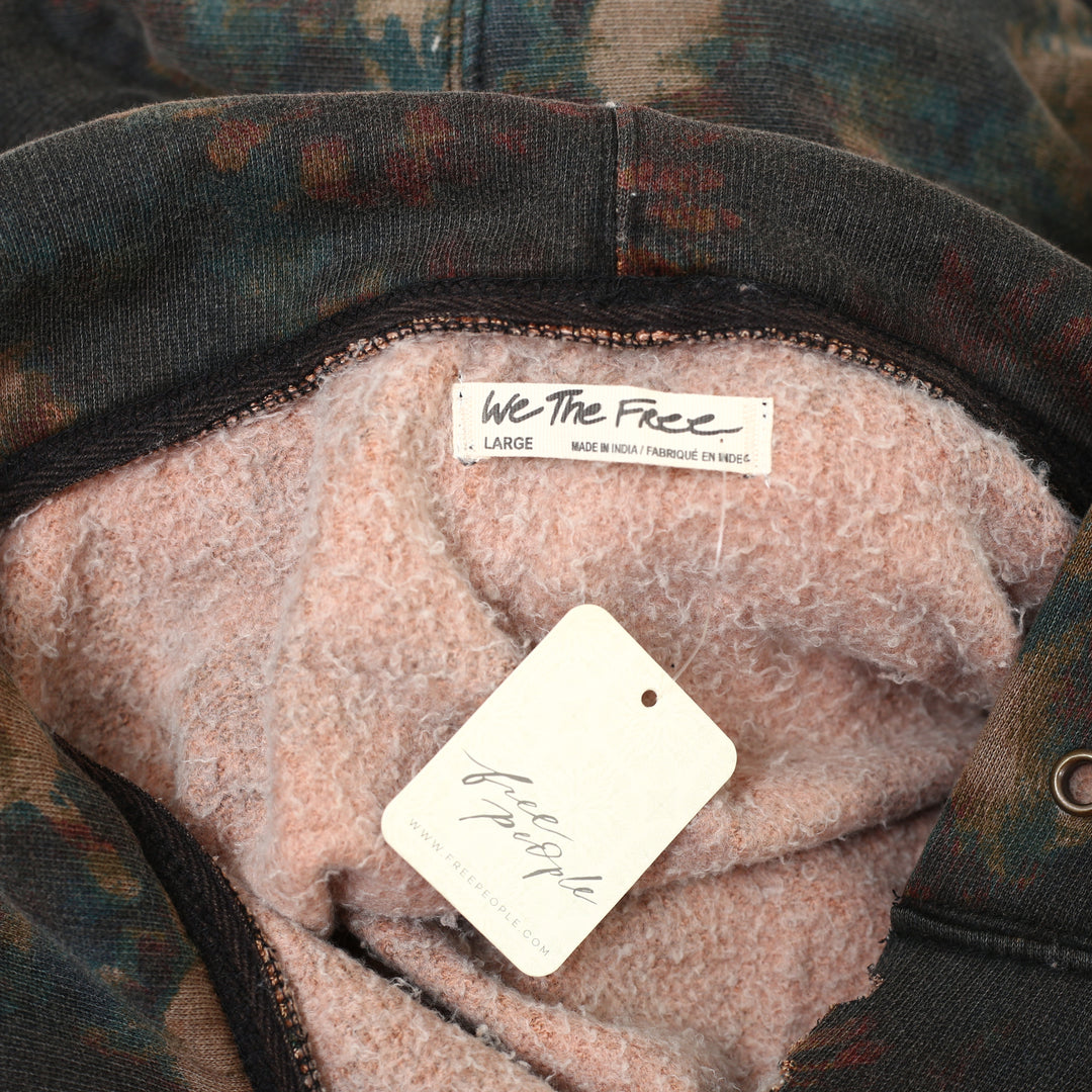 Free People We The Free It's A Vibe Print Hoodie Top