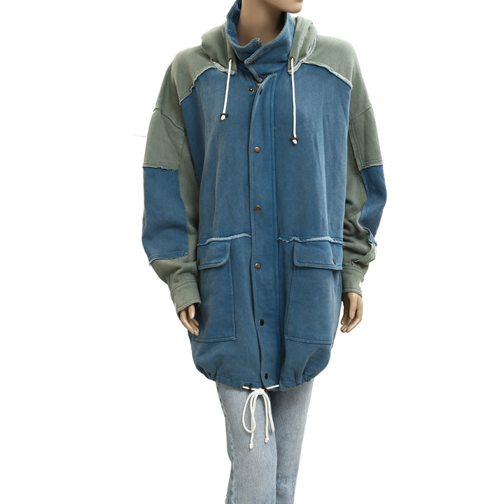 Free People Radio Cardi Hoodie Jacket Top