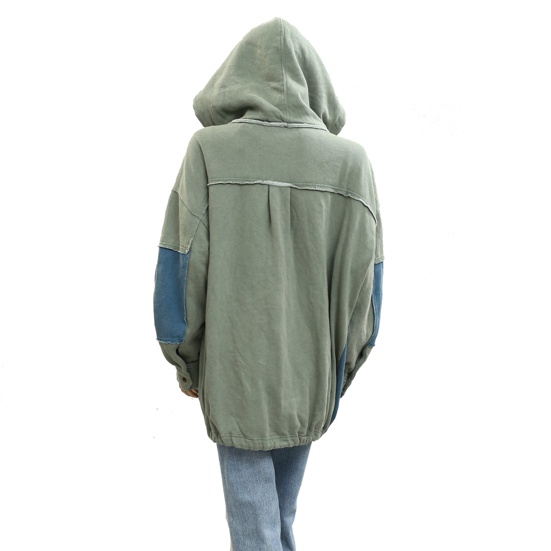 Free People Radio Cardi Hoodie Jacket Top