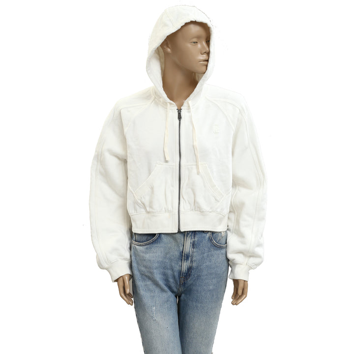 Free People FP Movement Side Line Zip Hoodie jacket Top