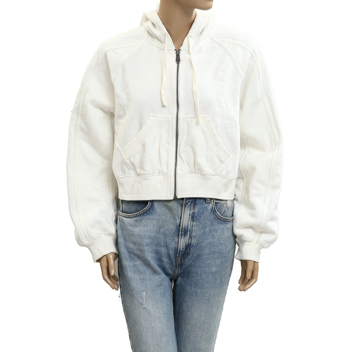 Free People FP Movement Side Line Zip Hoodie jacket Top