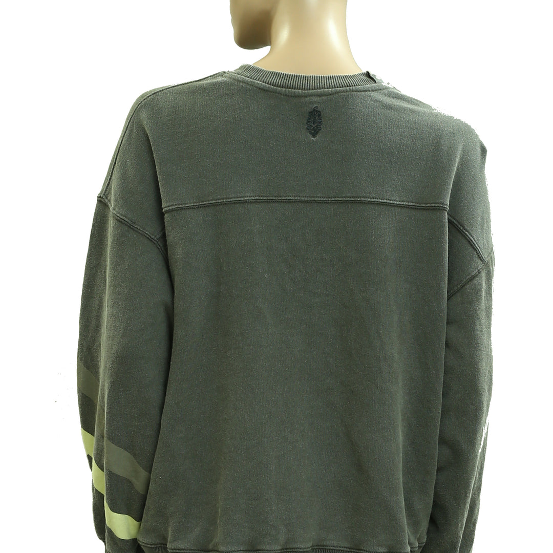 Free People FP Movement All Star Buti Logo Pullover Sweatshirt Top