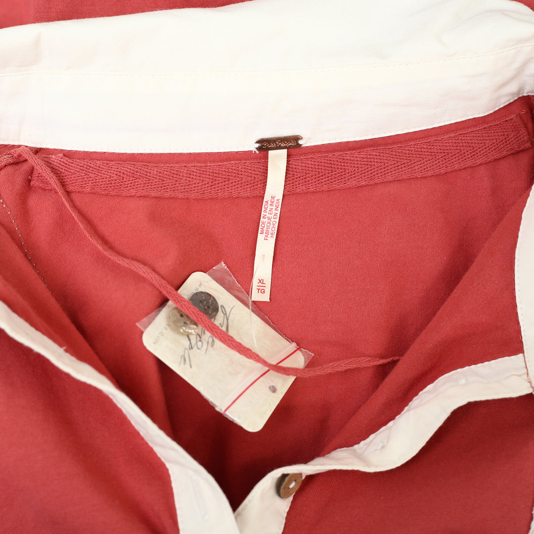 Free People Wednesday Polo Tee Blouse Top