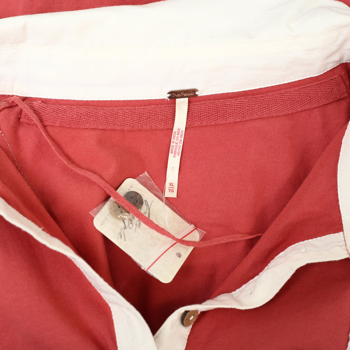 Free People Wednesday Polo Tee Blouse Top