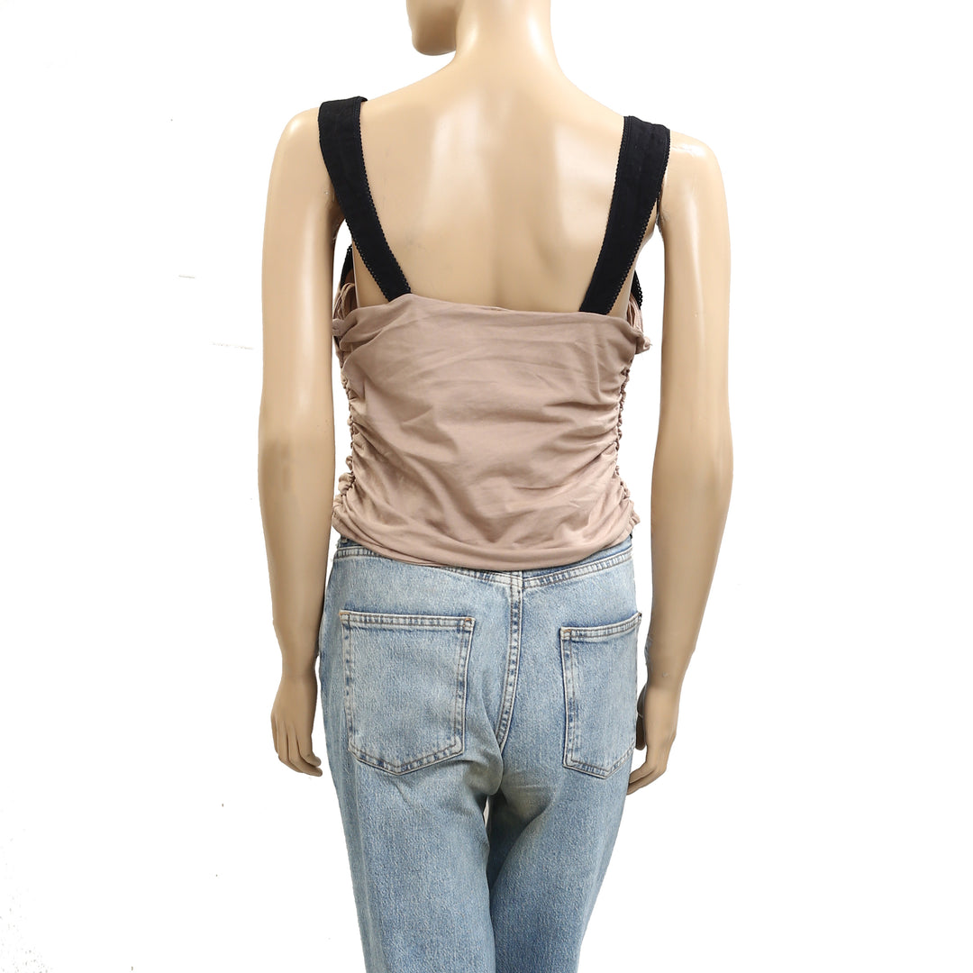 Free People 2 Tone Tank Blouse Top